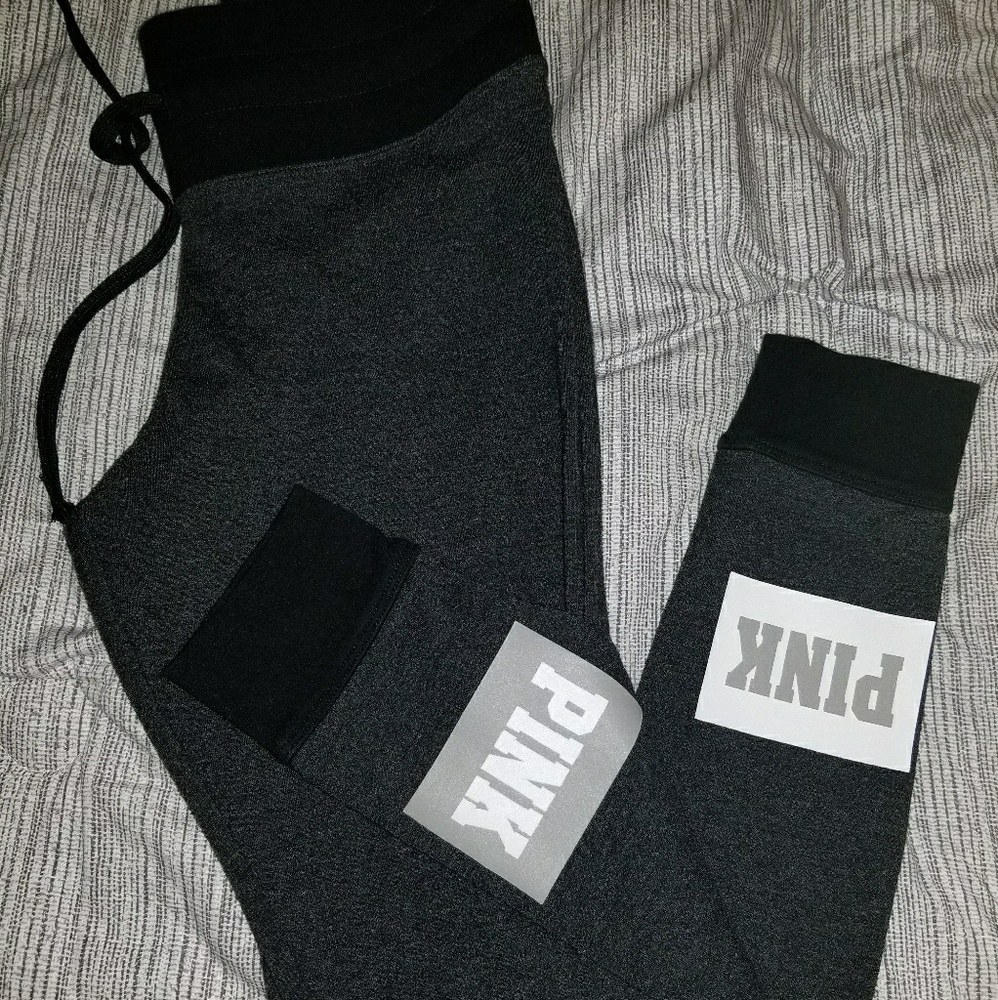 Pink Cotton yoga tights